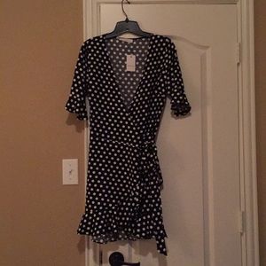 Polka Dot Wrap Dress